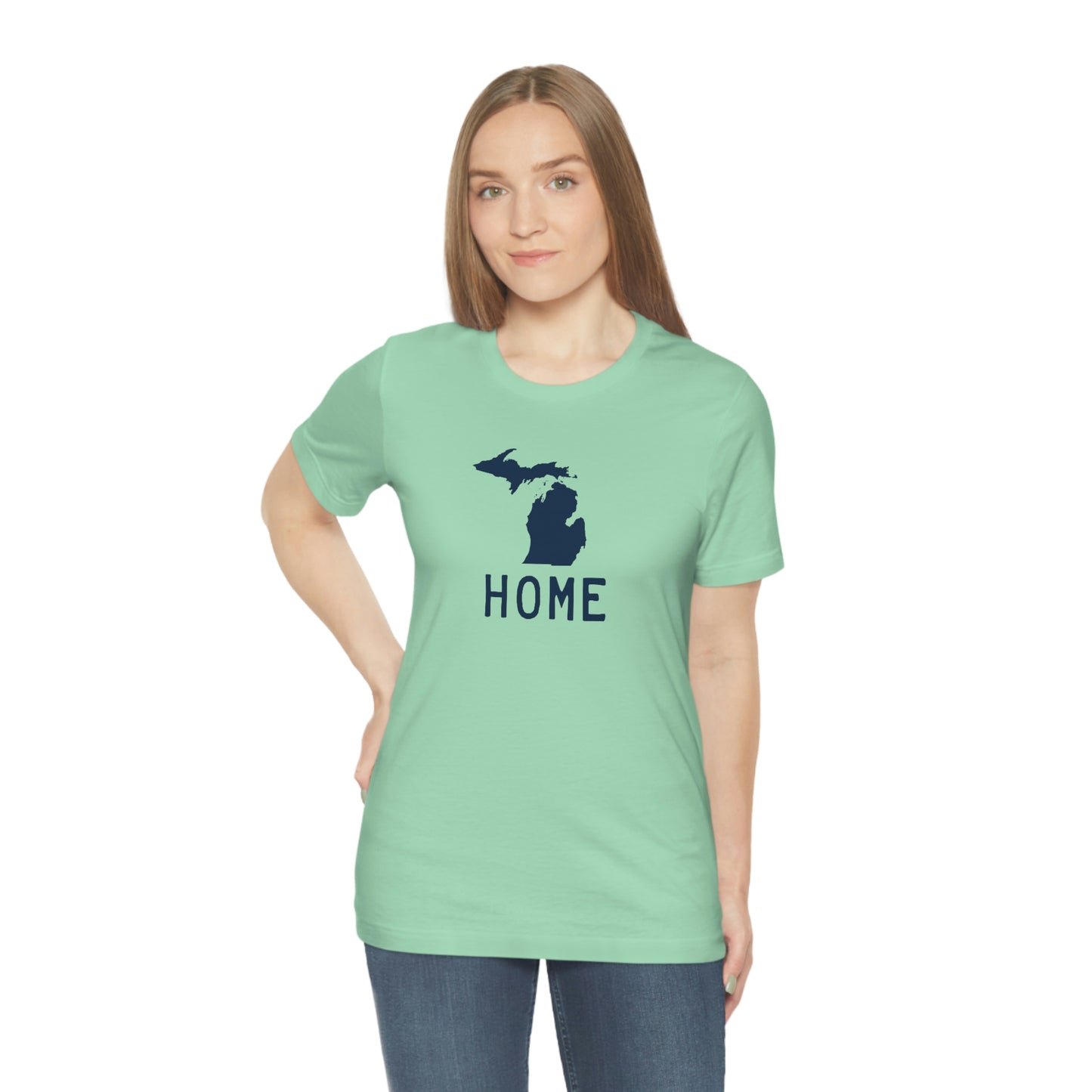 Michigan 'Home' T-Shirt (Licence Plate Font) | Unisex Standard Fit