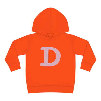 Detroit 'Old French D' Hoodie (Pink Full Body Outline) | Unisex Toddler