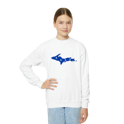 Michigan Upper Peninsula Youth Sweatshirt (w/ UP Quebec Flag Outline)