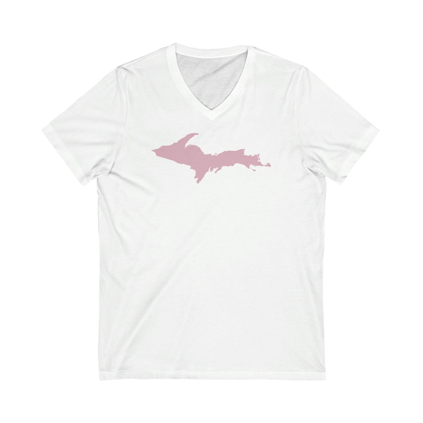 Michigan Upper Peninsula T-Shirt (w/ Pink UP Outline)