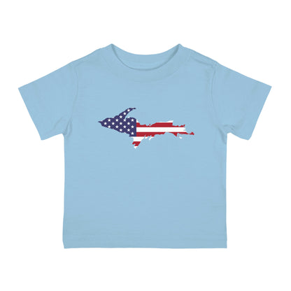 Michigan Upper Peninsula Infant T-Shirt (w/ UP USA Flag Outline) | Short Sleeve