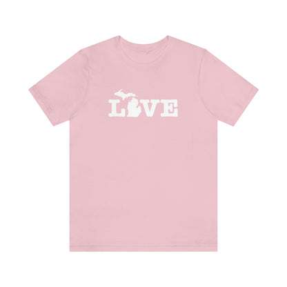 Michigan 'Love' T-Shirt (Typewriter Font) | Unisex Standard Fit