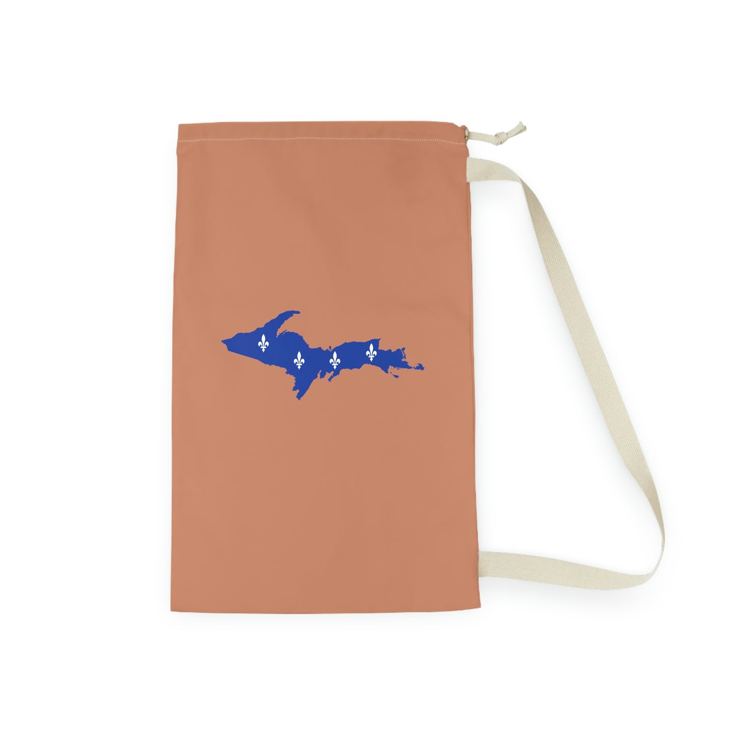 Michigan Upper Peninsula Laundry Bag (Copper Color w/ UP Quebec Flag Outline)