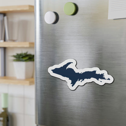 Michigan Upper Peninsula Kiss Cut Magnet (w/ Navy Outline)