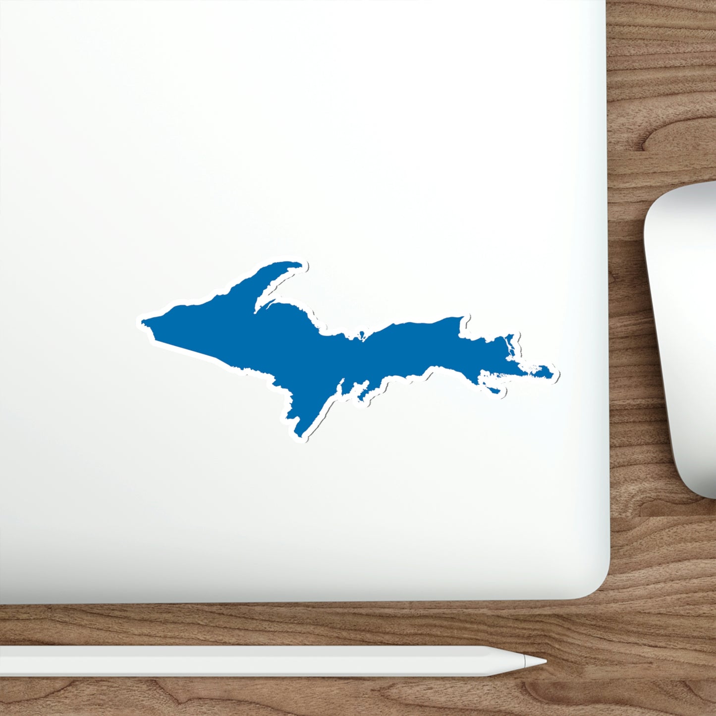 Michigan Upper Peninsula Die Cut Stickers (w/ Azure UP Outline) | Indoor/Outdoor