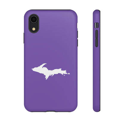 Michigan Upper Peninsula Tough Phone Case (Lake Iris w/ UP Outline) | Apple iPhone