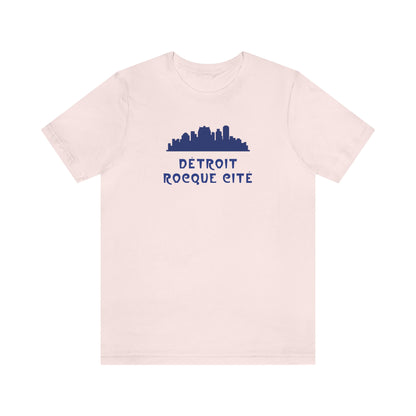 'Détroit Rocque Cité' with Skyline T-Shirt | Unisex Standard Fit