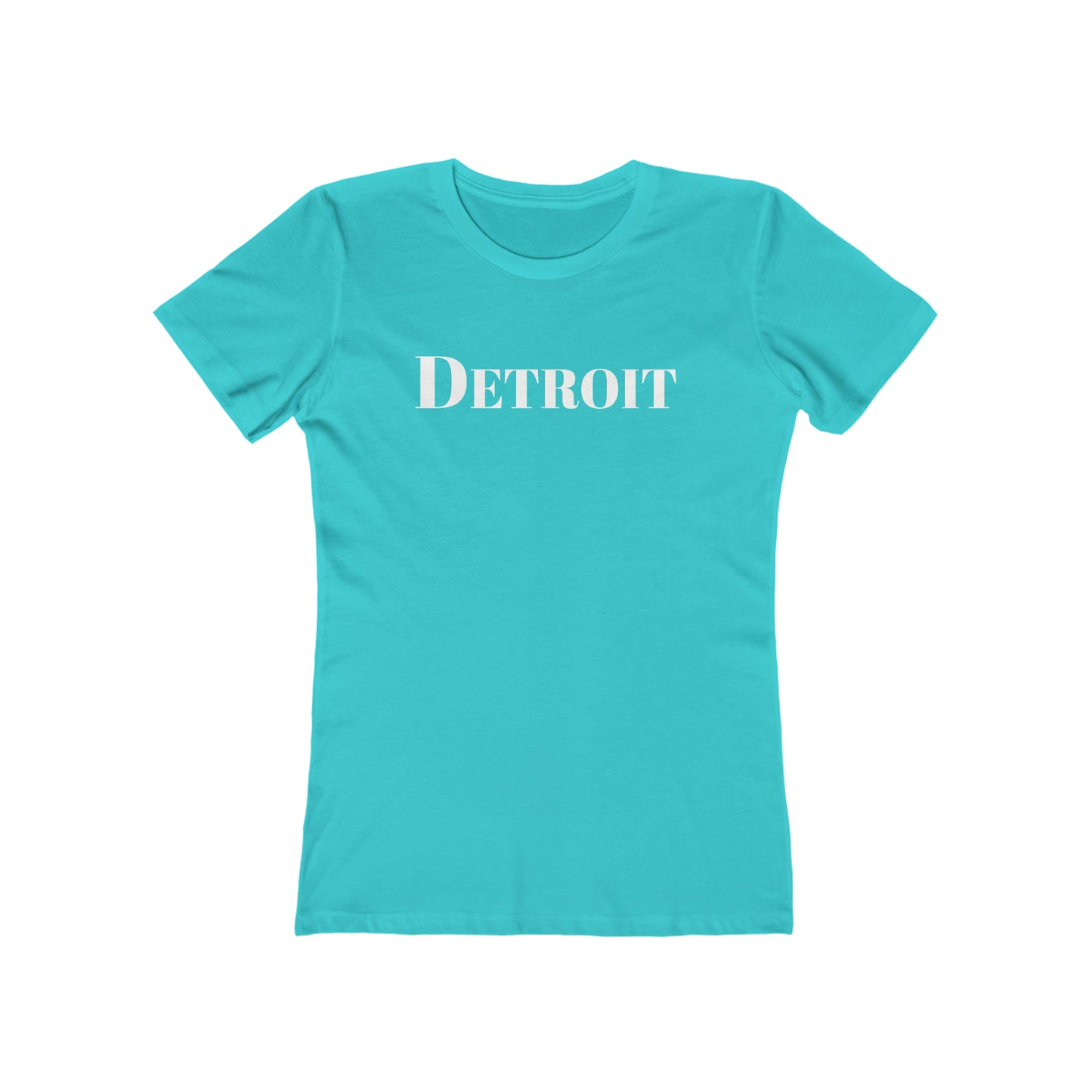 Detroit' T-Shirt (Didone Font) | Women's Boyfriend Cut