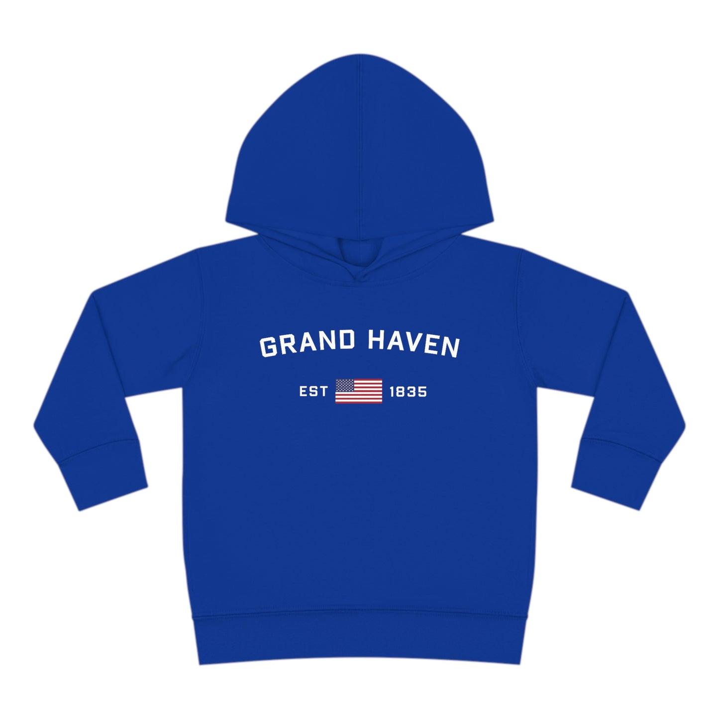 'Grand Haven' Hoodie (w/USA Flag Outline) | Unisex Toddler