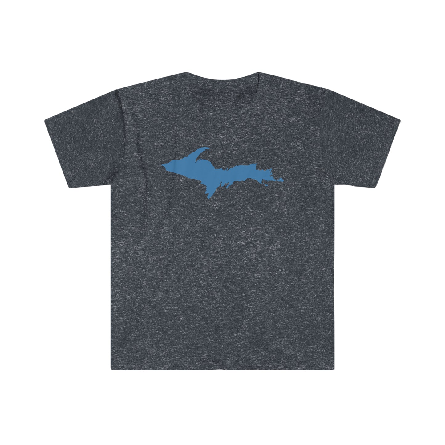 Michigan Upper Peninsula T-Shirt (w/ Lake Superior Blue UP Outline) | Unisex Budget