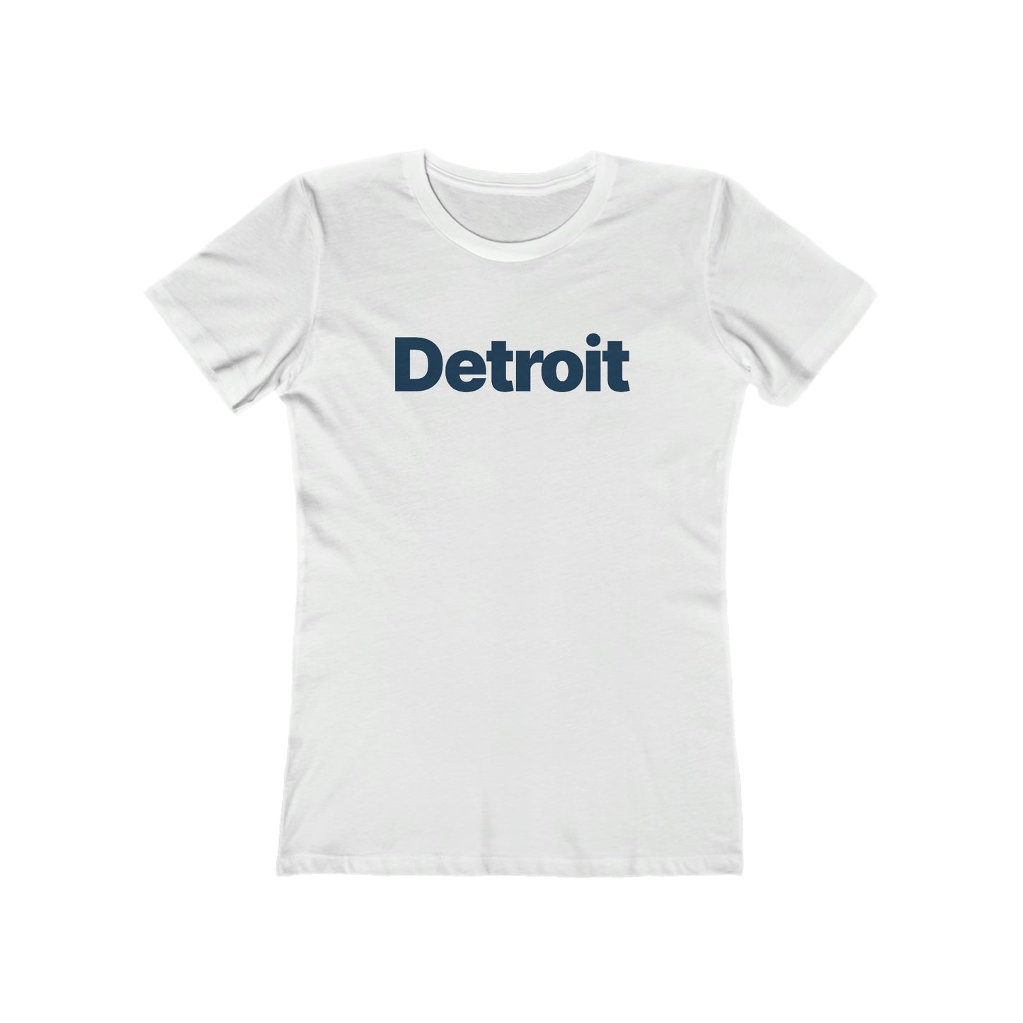 'Detroit' T-Shirt (Small SUV Brand Font) | Women's Boyfriend Cut