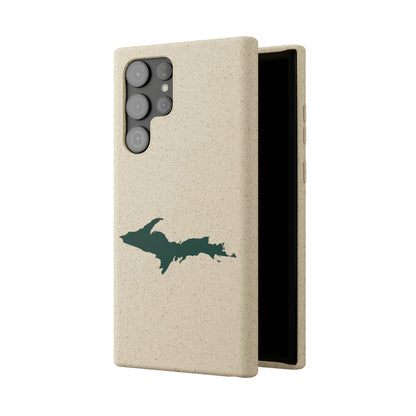 Michigan Upper Peninsula Biodegradable Phone Cases (w/ Green UP Outline) | Samsung Android