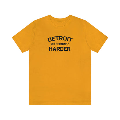 'Detroit Knocks Harder' T-Shirt | Unisex Standard Fit