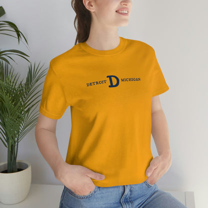 'Detroit Michigan' T-Shirt (w/ Old French D) | Unisex Standard Fit