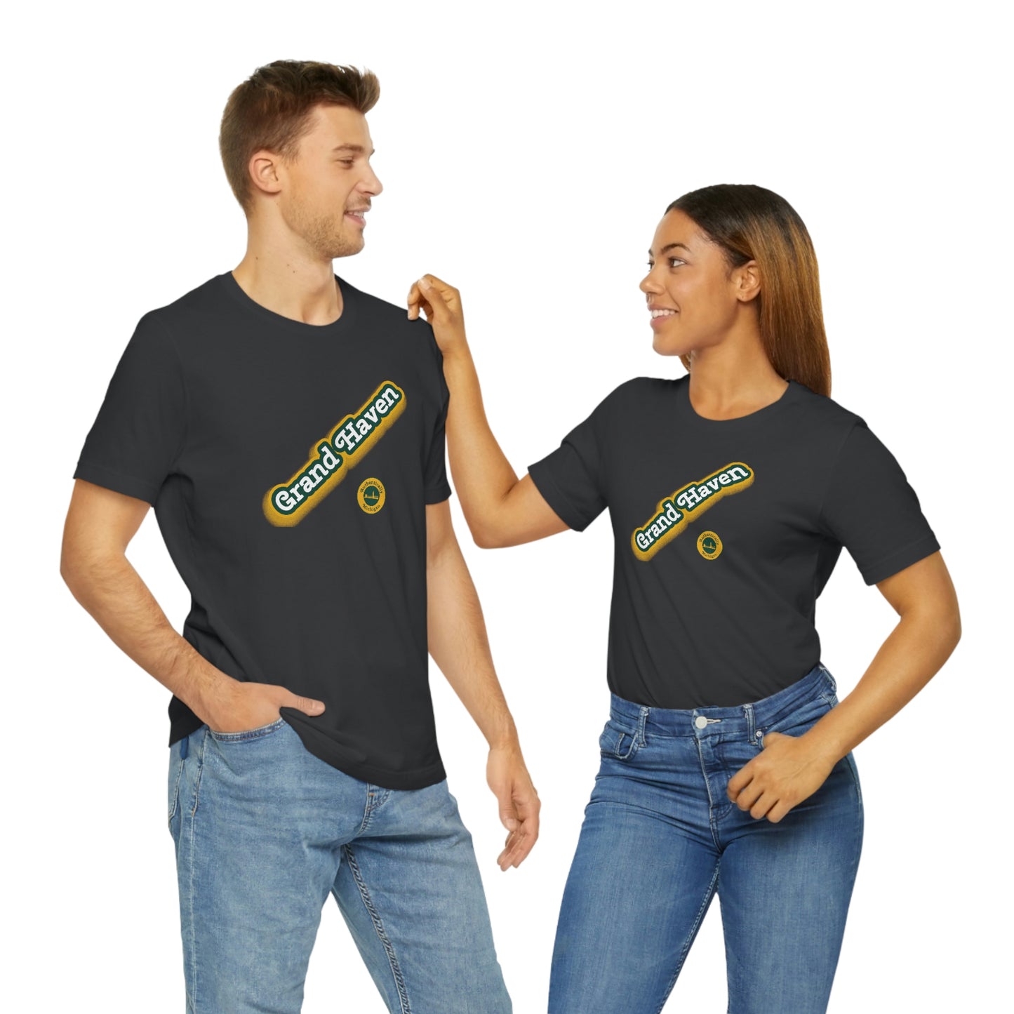 'Grand Haven - Authentically Michigan' Parody T-Shirt | Unisex Standard Fit