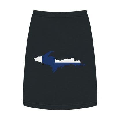 Michigan Upper Peninsula Pet Tank Top (w/ UP Finland Flag Outline)