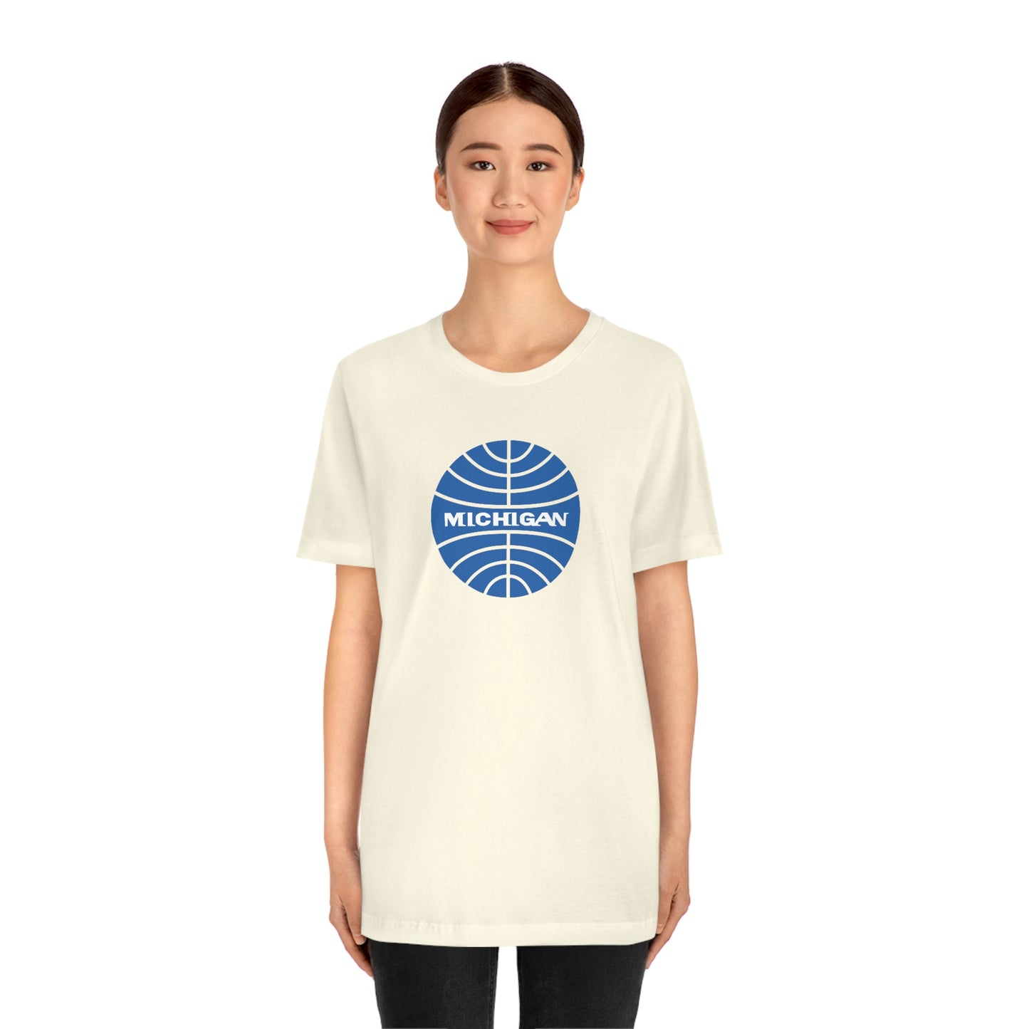 'Michigan' T-Shirt (Retro Airline Parody)  | Unisex Standard Fit