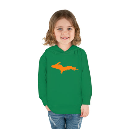 Michigan Upper Peninsula Hoodie (w/ Orange UP Outline) | Unisex Toddler