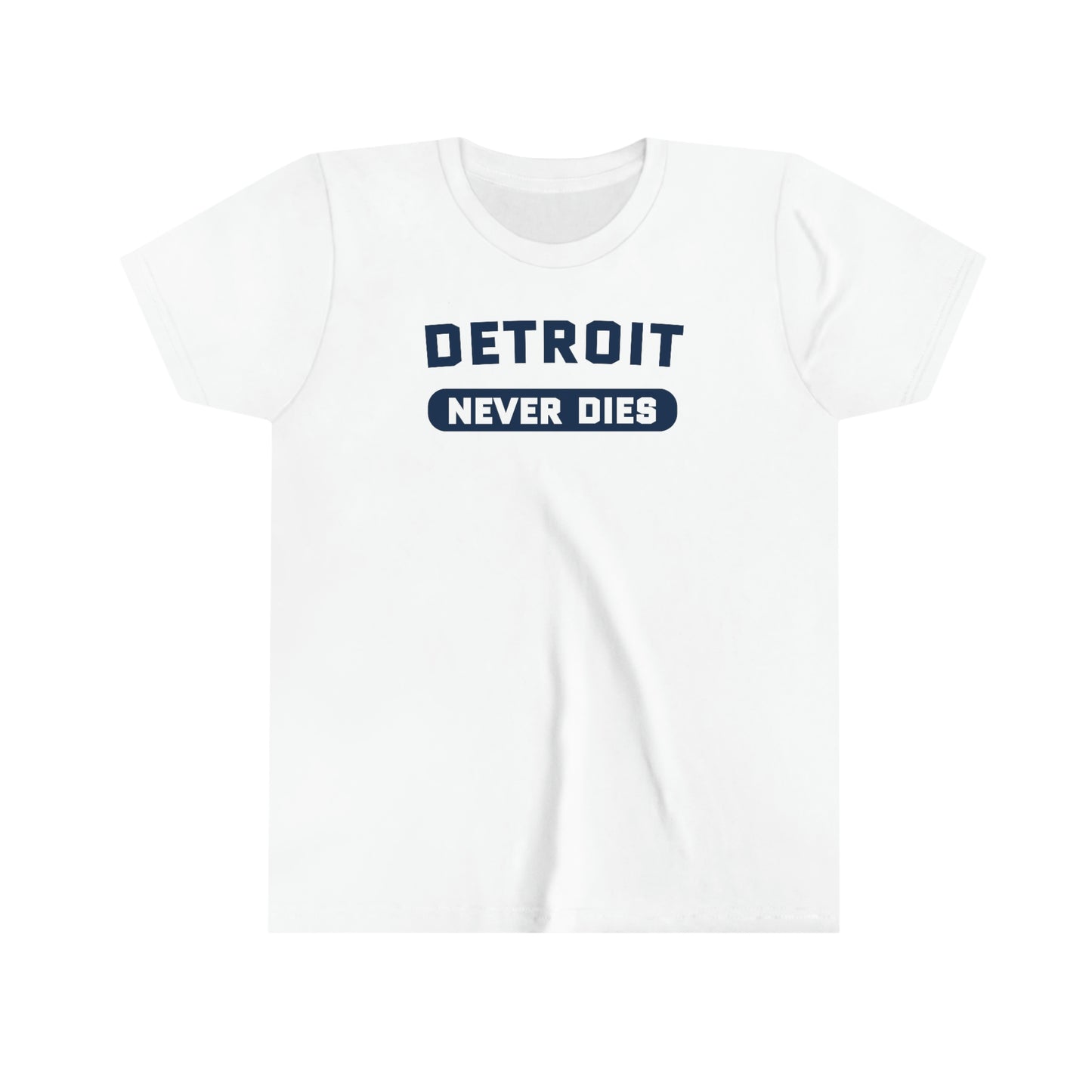 'Detroit Never Dies' T-Shirt | Youth Short Sleeve