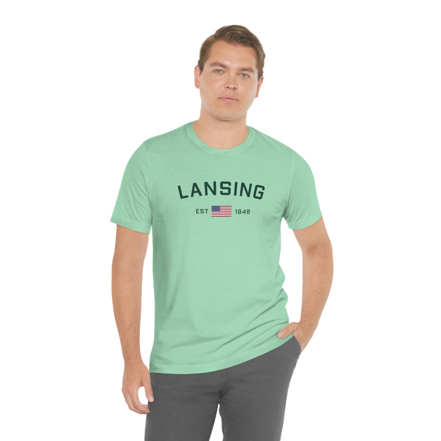 'Lansing EST 1848' T-Shirt | Unisex Standard Fit