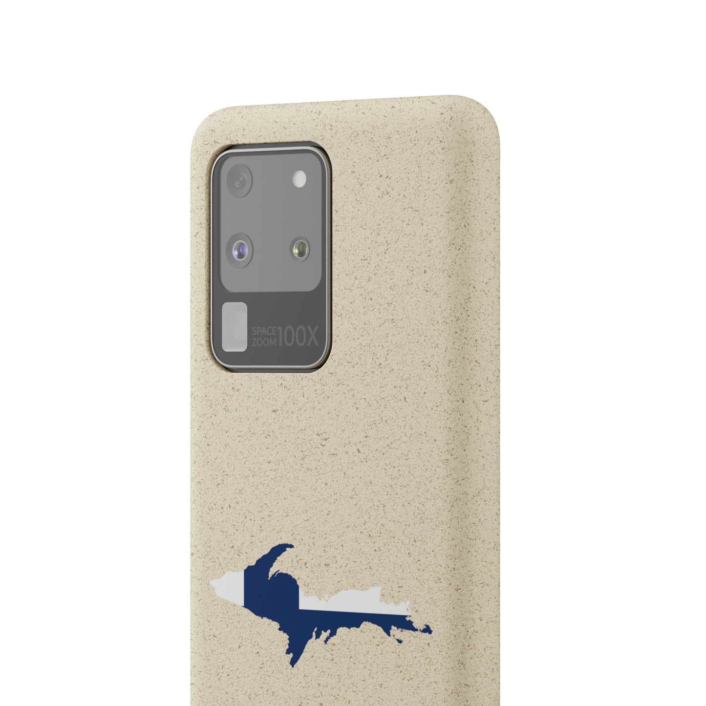 Michigan Upper Peninsula Biodegradable Phone Cases (w/ UP Finland Flag Outline) | Samsung Android