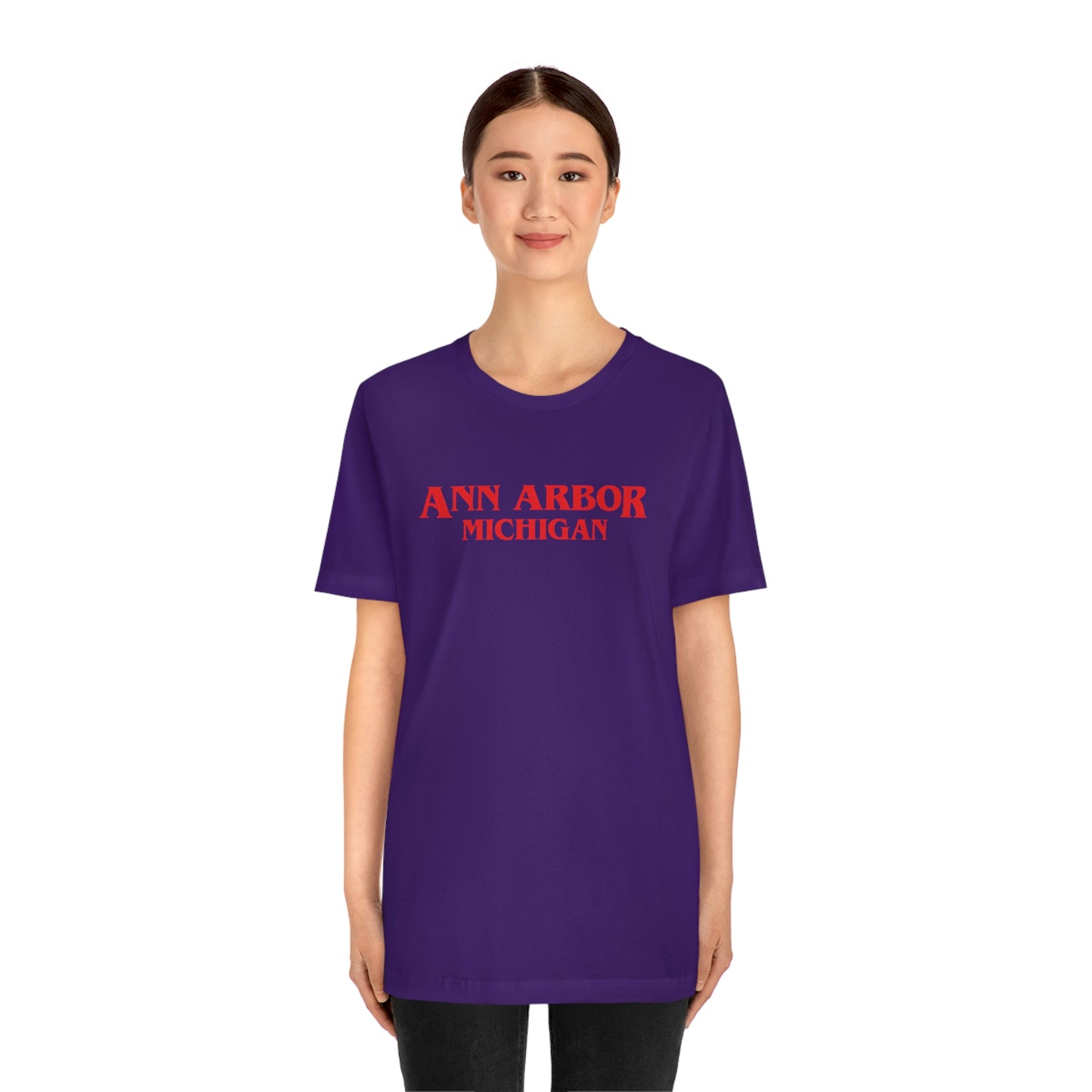 'Ann Arbor Michigan' ' T-Shirt (1980s Drama Parody) | Unisex Standard Fit