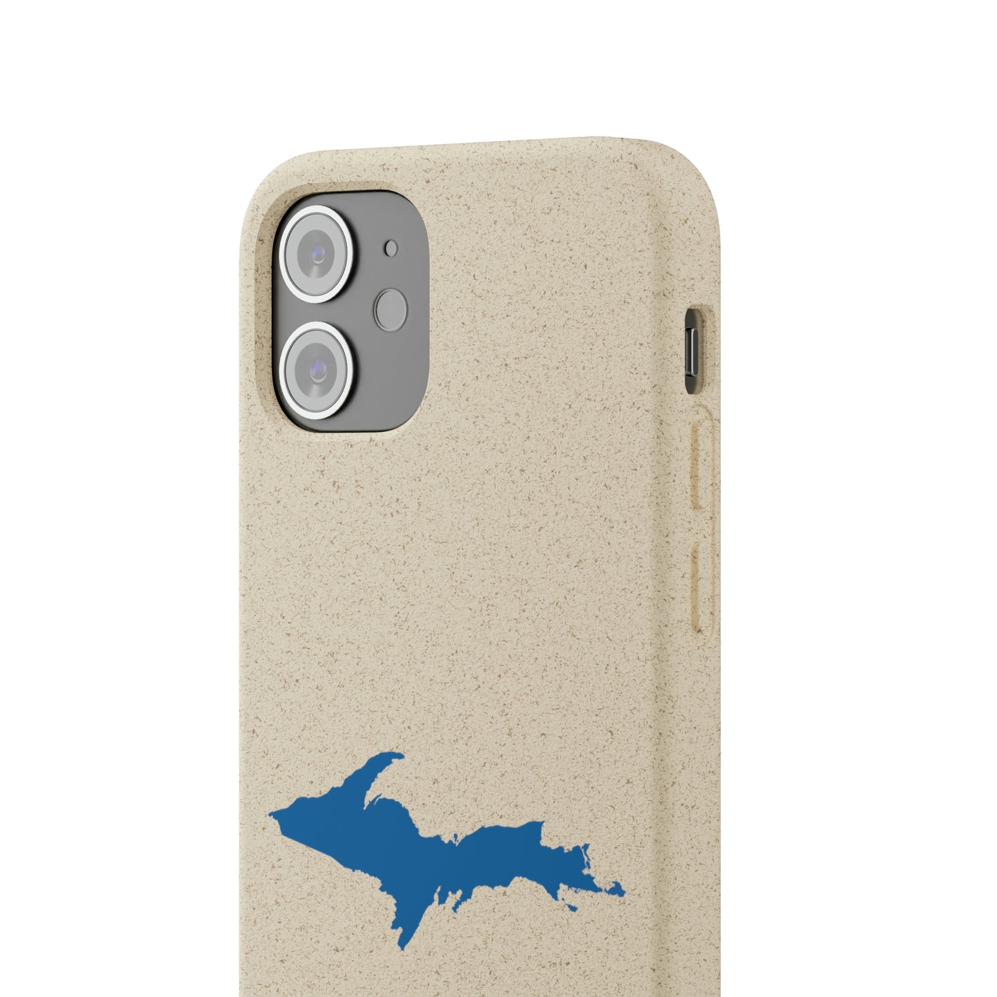 Michigan Upper Peninsula Biodegradable Phone Cases (w/ Azure UP Outline) | Apple iPhone