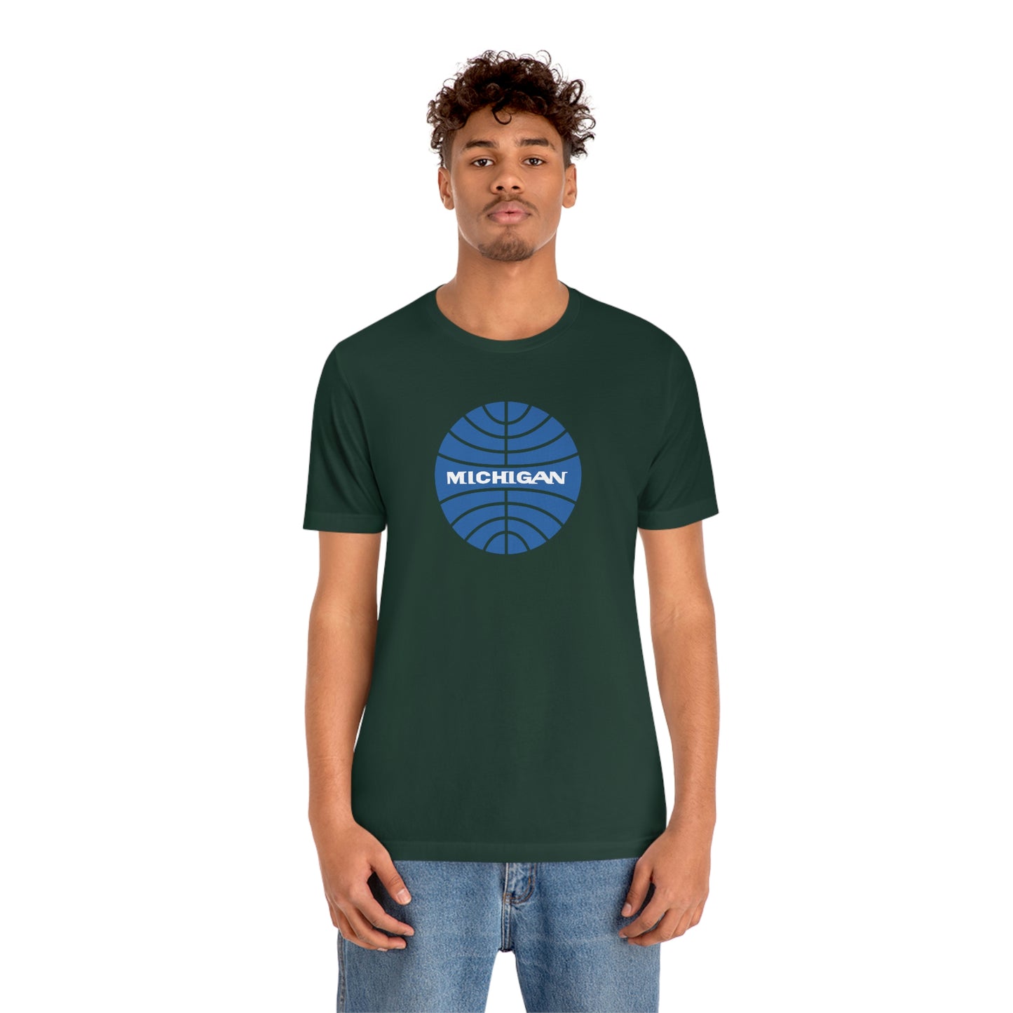 'Michigan' T-Shirt (Retro Airline Parody)  | Unisex Standard Fit