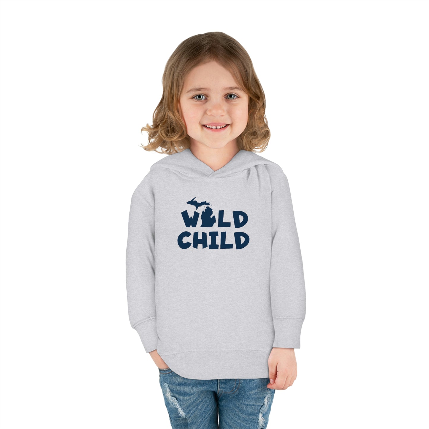 Michigan 'Wild Child' Hoodie (Whimsical Sans Font) | Unisex Toddler