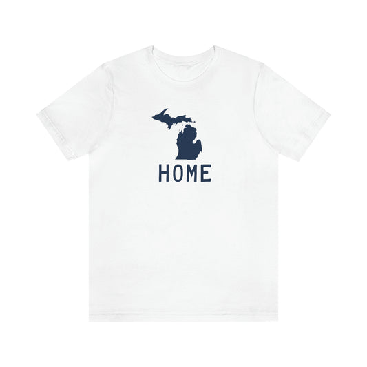 Michigan 'Home' T-Shirt (Licence Plate Font) | Unisex Standard Fit