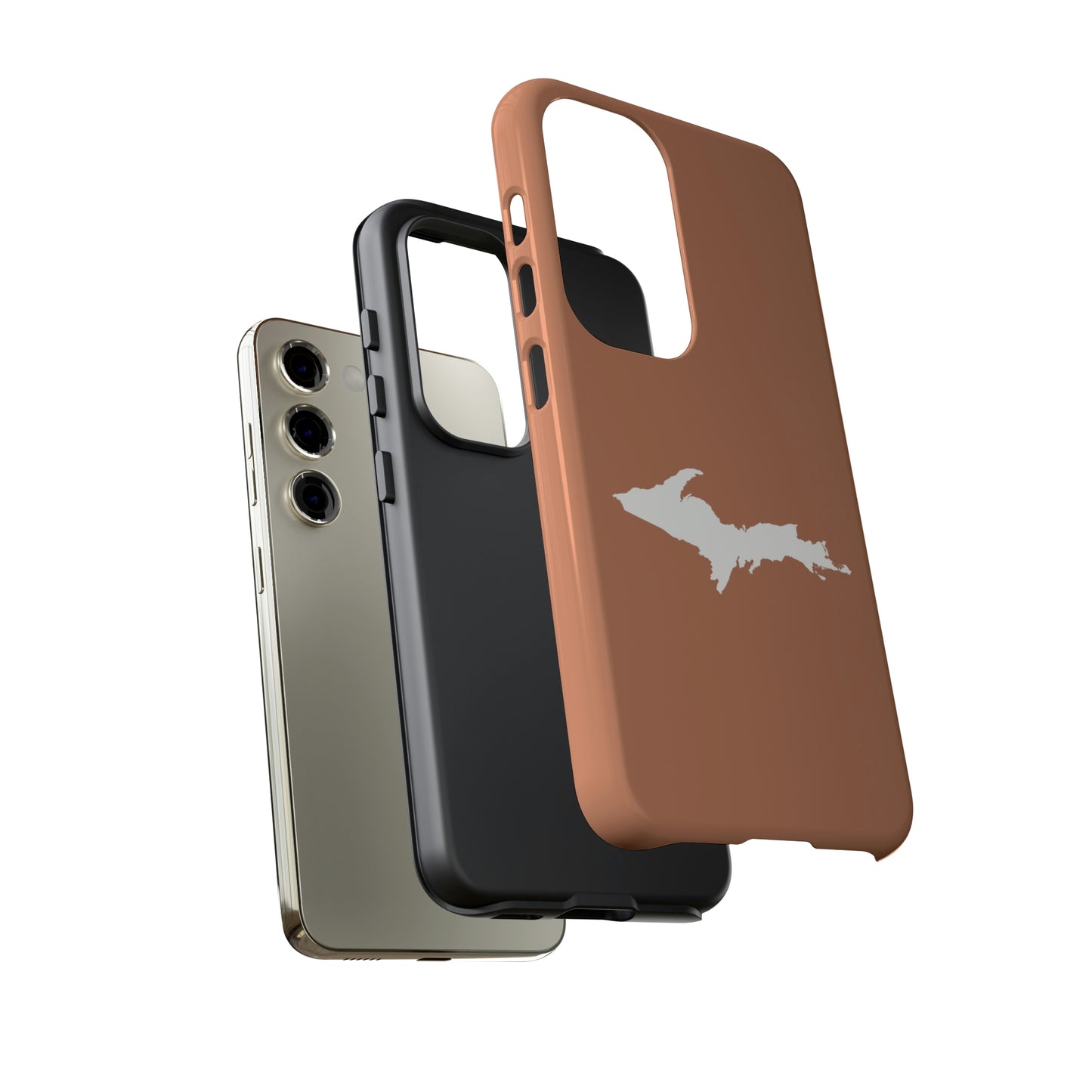 Michigan Upper Peninsula Tough Phone Case (Copper Colored Edition) | Samsung & Pixel Android