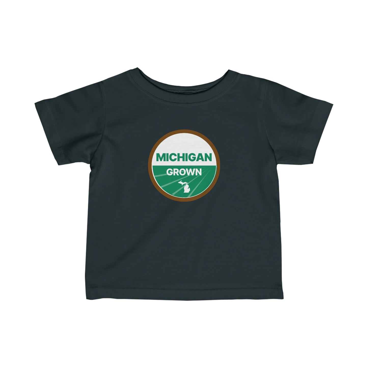 'Michigan Grown' T-Shirt (Agricultural Certification Parody)  |  Infant Short Sleeve