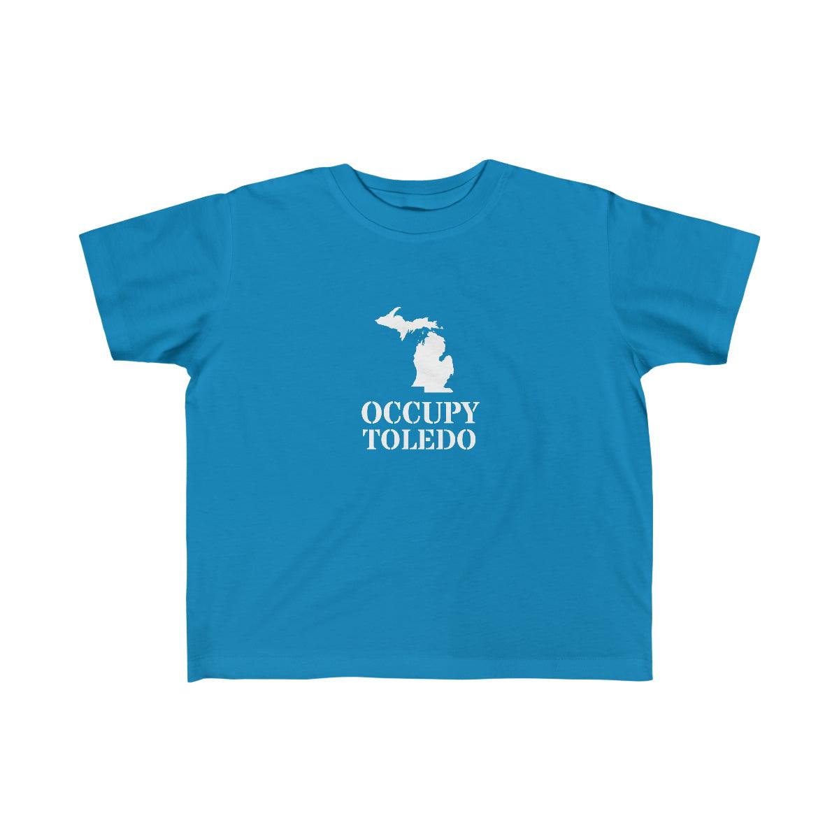 'Occupy Toledo' T-Shirt  (w/ Corrected Michigan Outline) | Toddler Short Sleeve - Circumspice Michigan