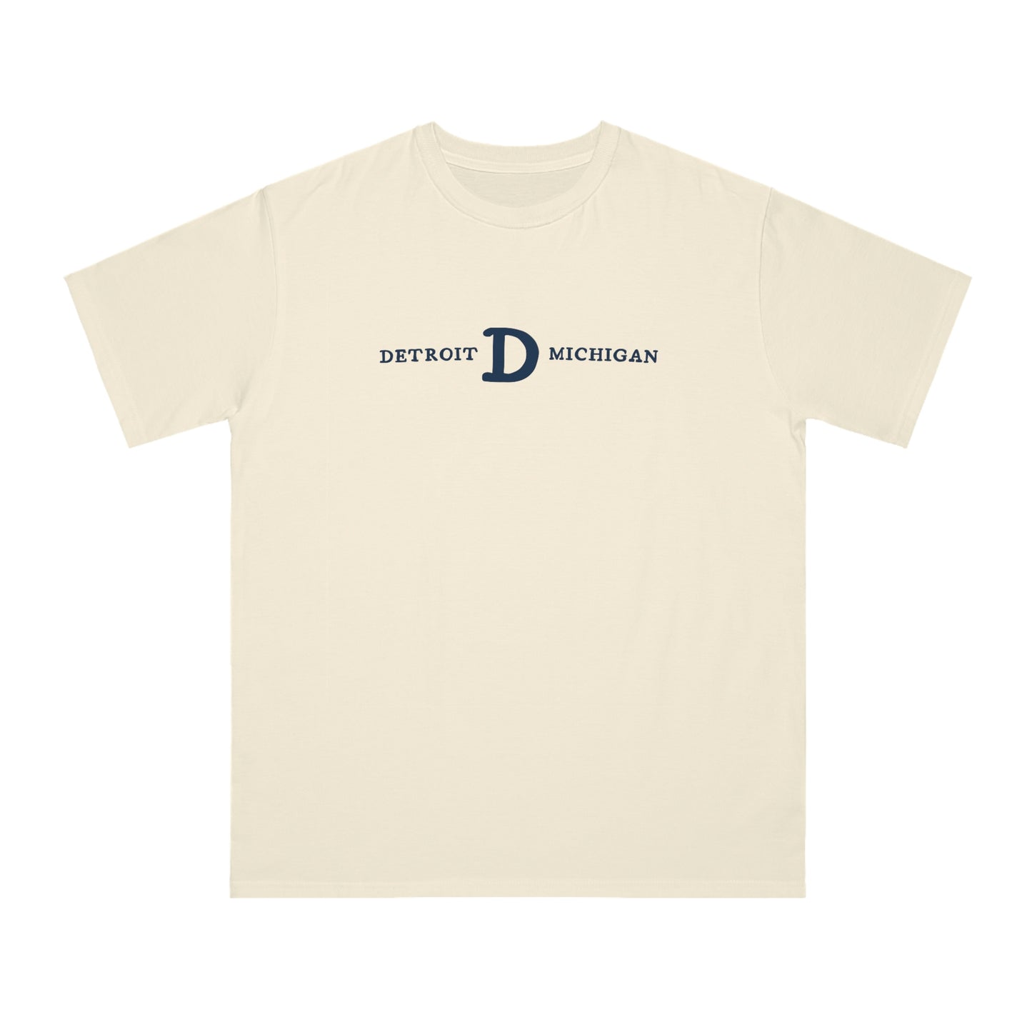 'Detroit Michigan' T-Shirt (w/ Old French D) | Organic Unisex