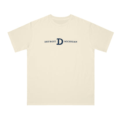 'Detroit Michigan' T-Shirt (w/ Old French D) | Organic Unisex