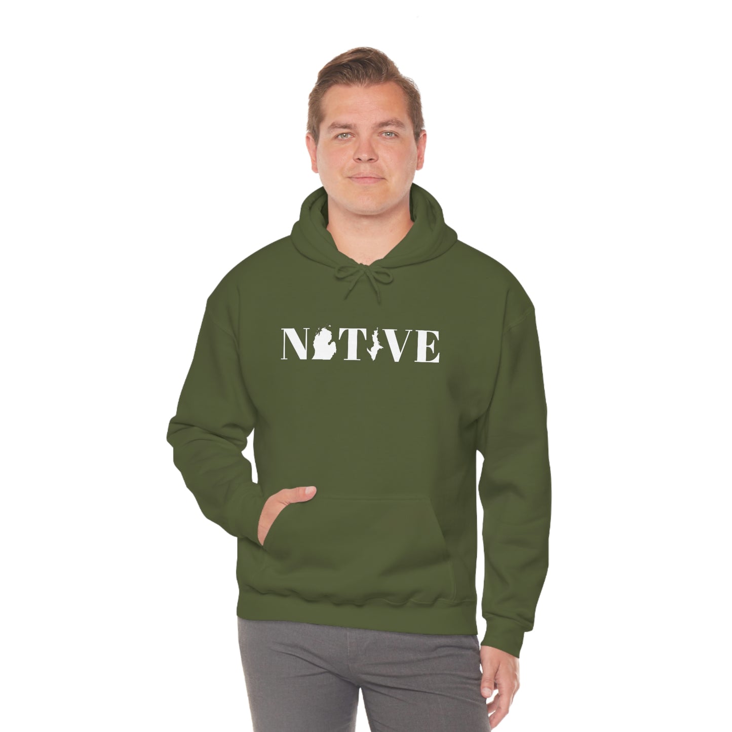 Michigan 'Native' Hoodie (Didone Font) | Unisex Standard
