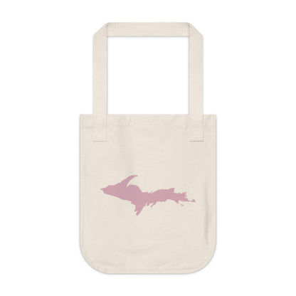 Michigan Upper Peninsula Heavy Tote Bag (w/ Pink UP Outline)