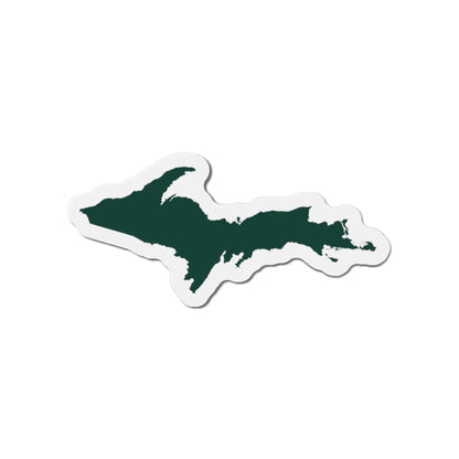 Michigan Upper Peninsula Kiss Cut Magnet (w/ Green UP Outline)