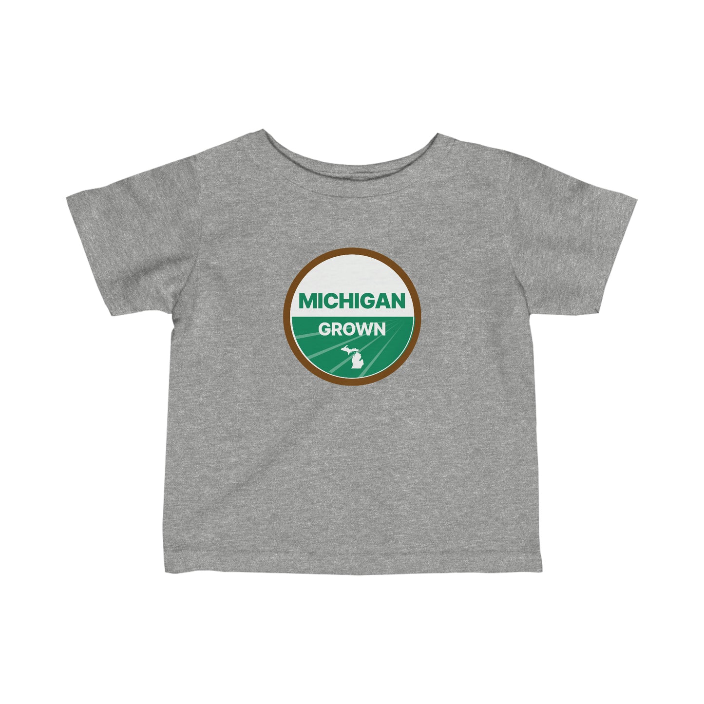 'Michigan Grown' T-Shirt (Agricultural Certification Parody)  |  Infant Short Sleeve