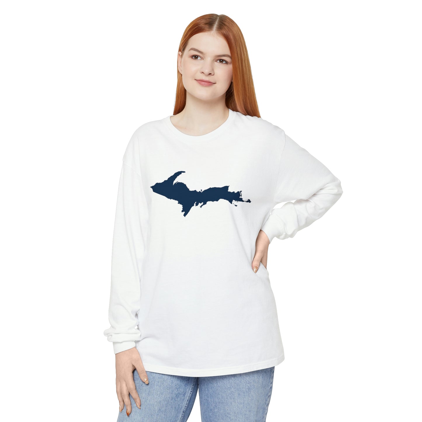 Michigan Upper Peninsula Garment-Dyed T-Shirt | Unisex Long Sleeve