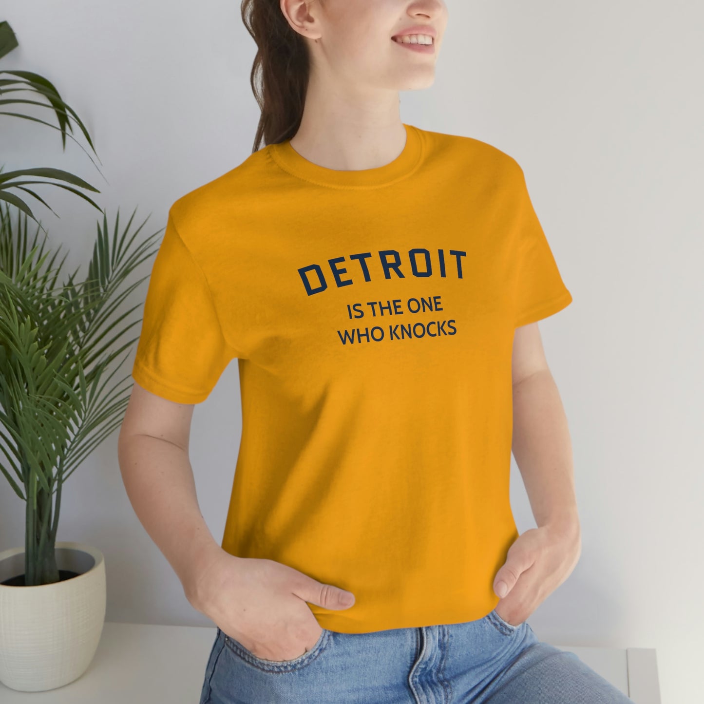 'Detroit is the One Who Knocks' T-Shirt | Unisex Standard Fit