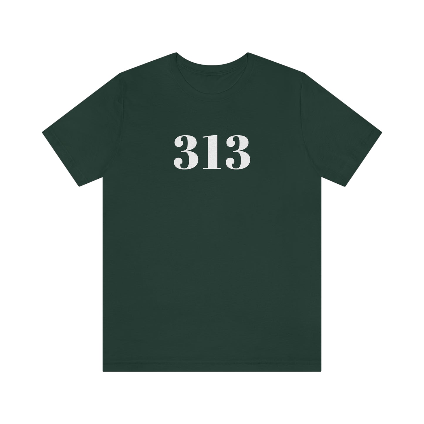 Detroit '313' T-Shirt (Didone Font) | Unisex Standard Fit