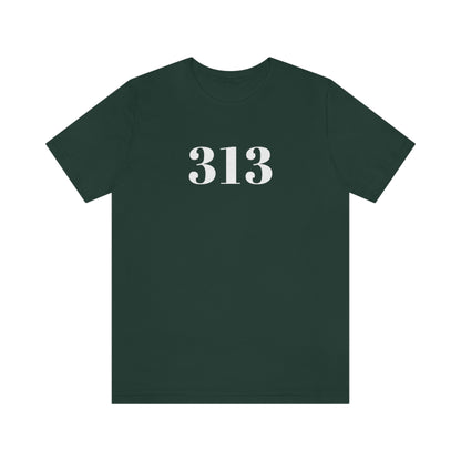 Detroit '313' T-Shirt (Didone Font) | Unisex Standard Fit