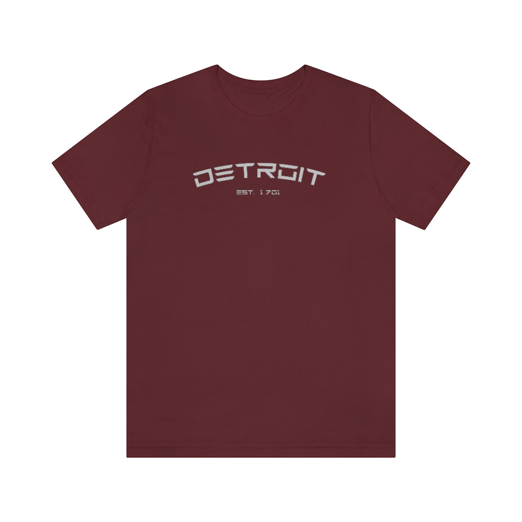 'Detroit Est. 1701' Electric Font T-Shirt | Unisex Standard Fit