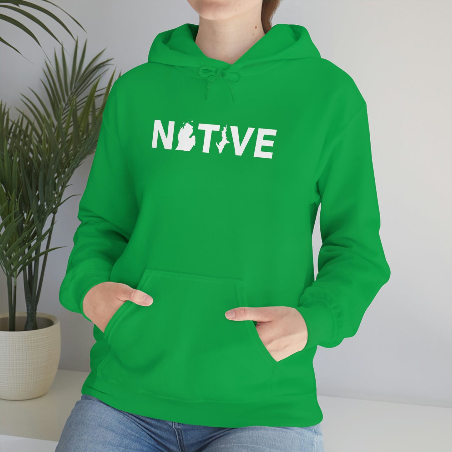 Michigan 'Native' Hoodie (Geometric Sans Font) | Unisex Standard