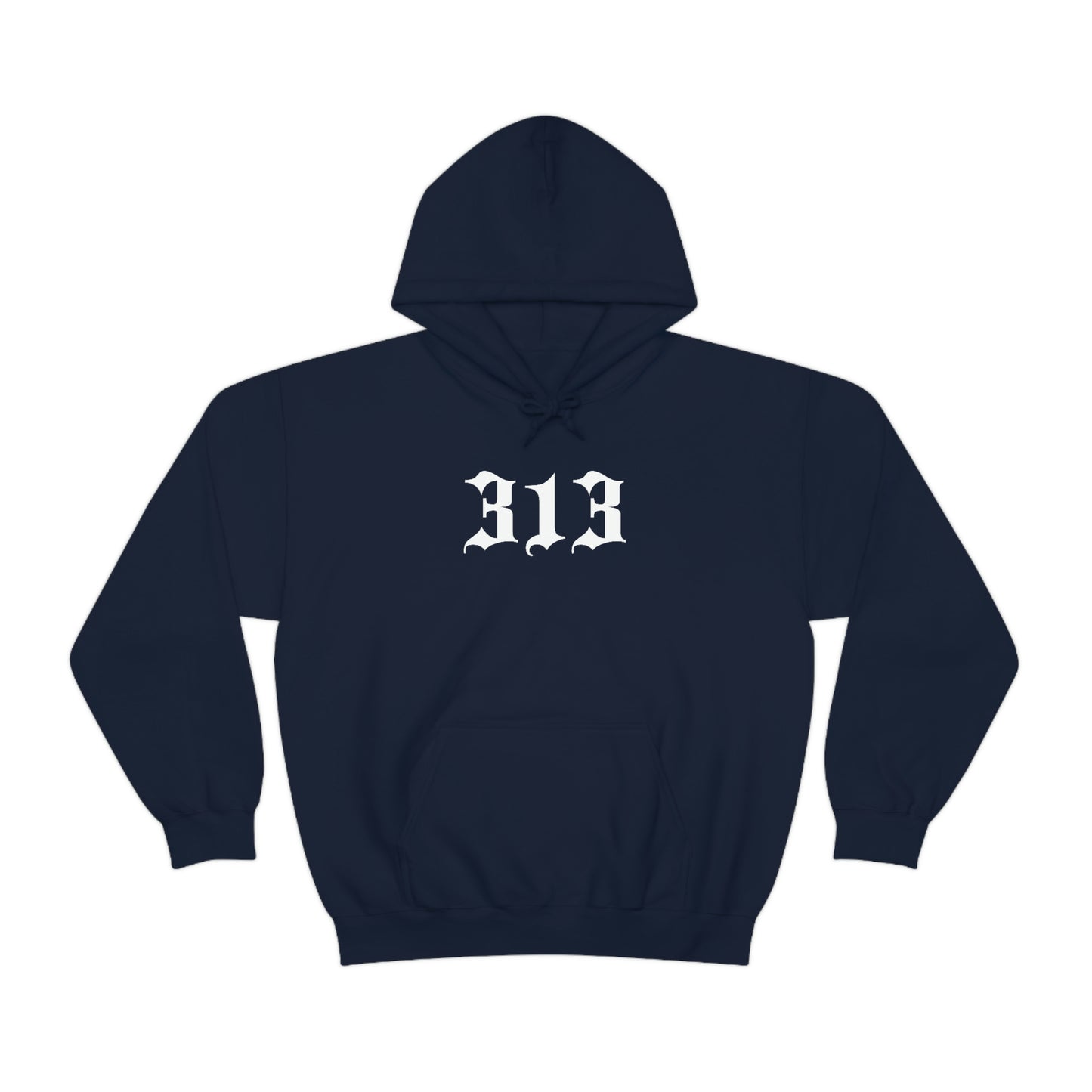 Detroit '313' Hoodie (Old English Font) | Unisex Standard