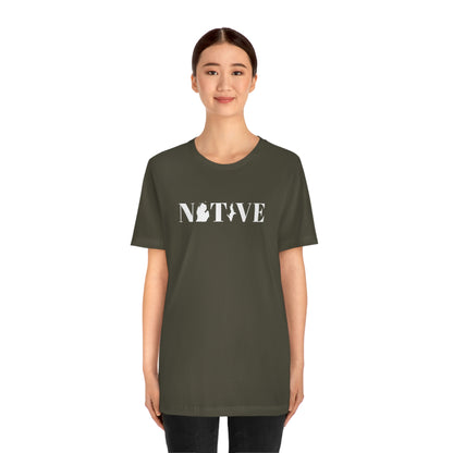 Michigan 'Native' T-Shirt (Didone Font) | Unisex Standard Fit