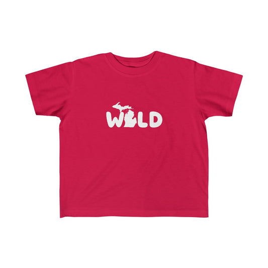 Michigan 'Wild' T-Shirt (Rounded Children's Font) | Toddler Short Sleeve - Circumspice Michigan