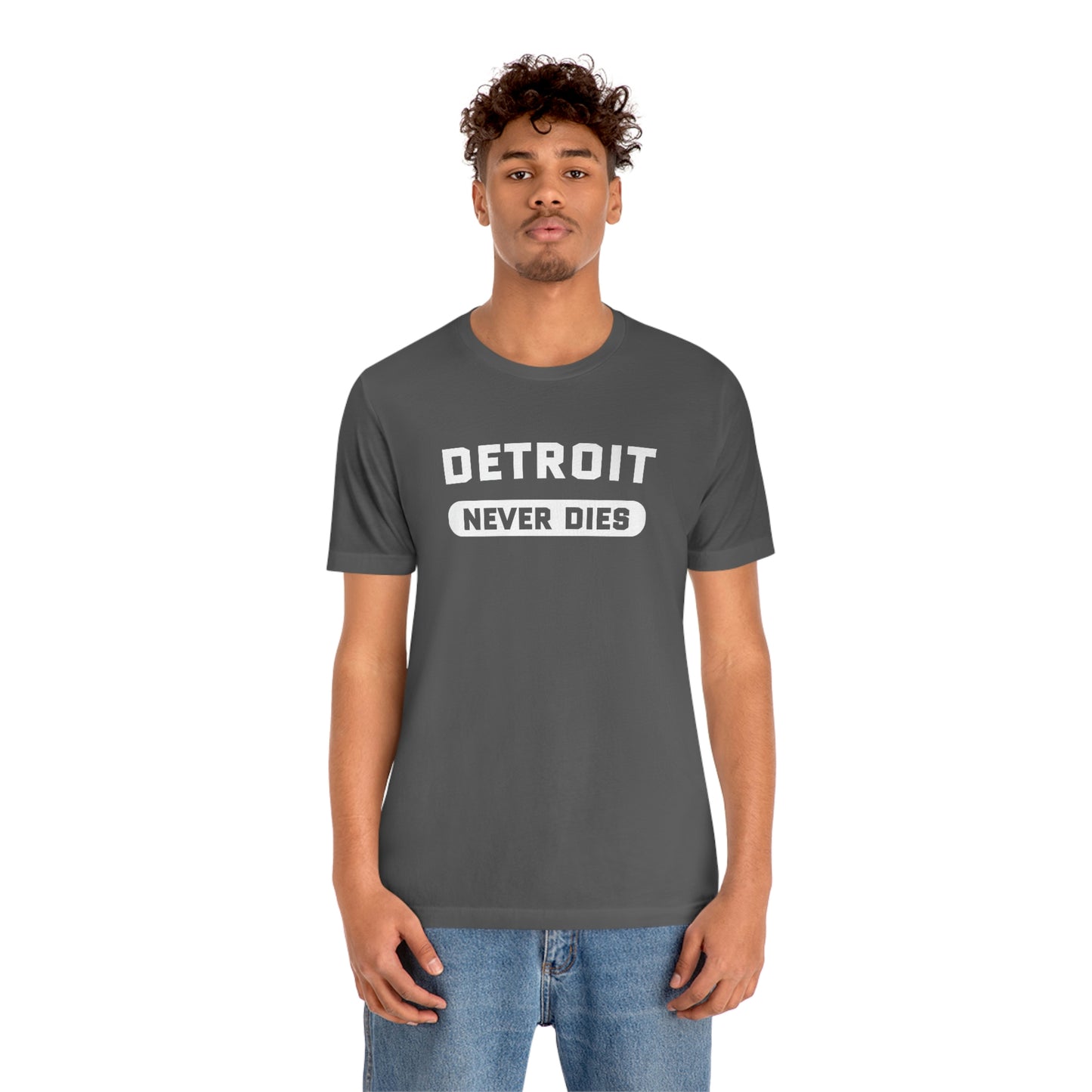 'Detroit Never Dies' T-Shirt | Unisex Standard Fit