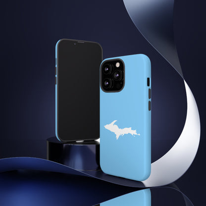 Michigan Upper Peninsula Tough Phone Case (McNamera Blue w/ UP Outline) | Apple iPhone